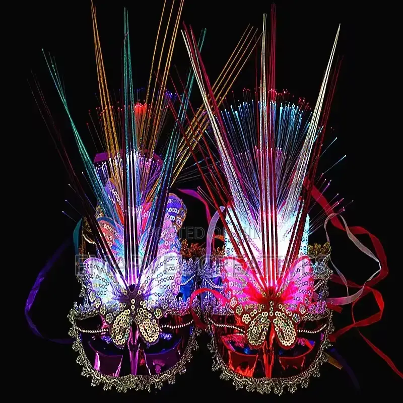 Masks Venice Carnival Christmas Light Up Masks Masquerade Birthday
