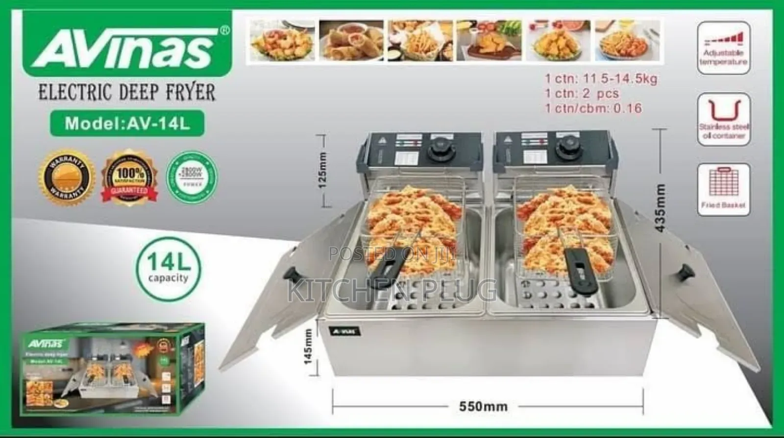 Double Bowl Deep Fryer