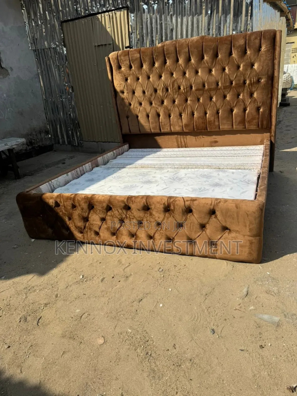 6 X 6 Upholstery Bedframe With Bedside Drawers