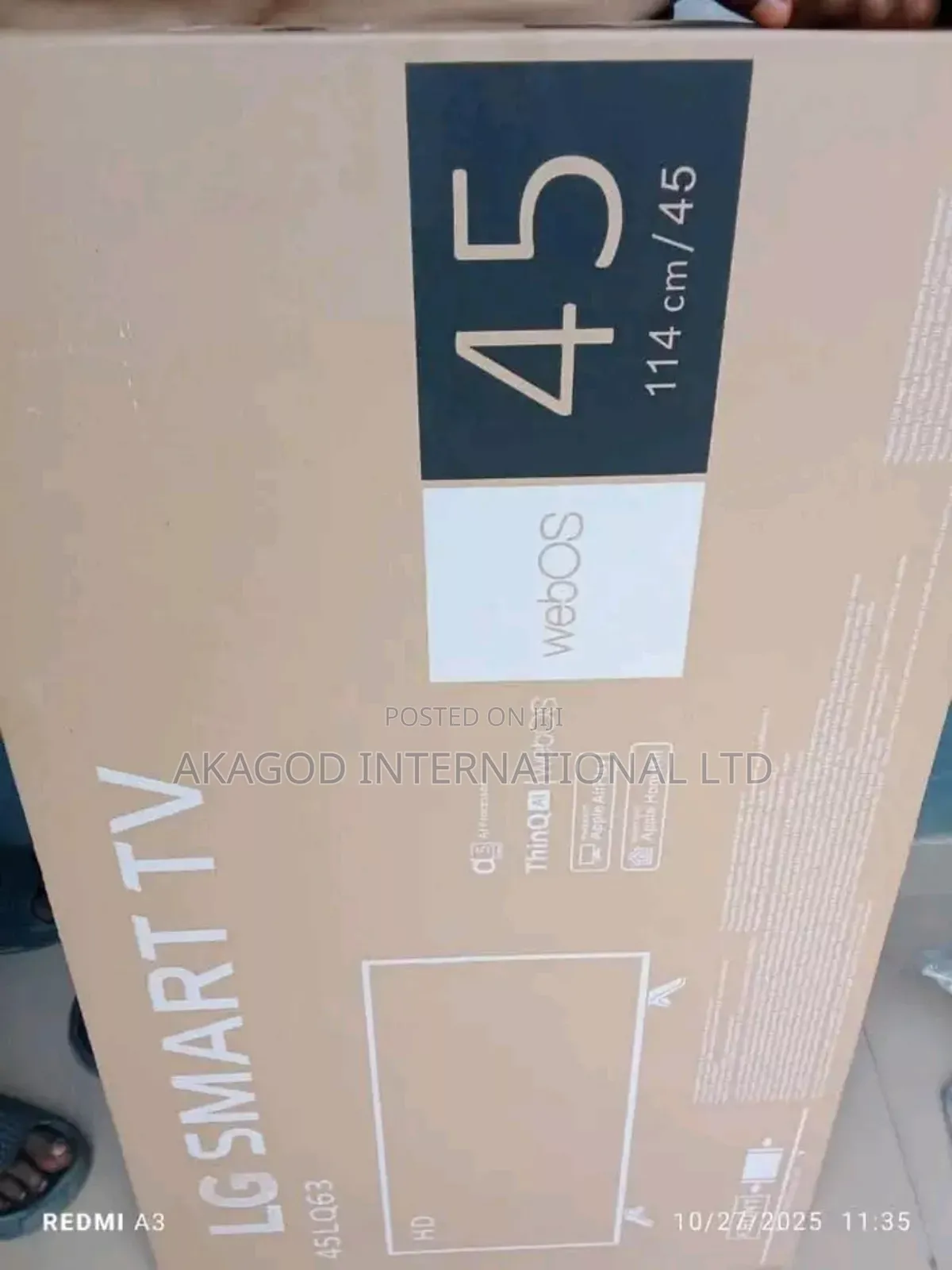 45inches Smart Lg Tv With High Quality Pictures and Netflix Available