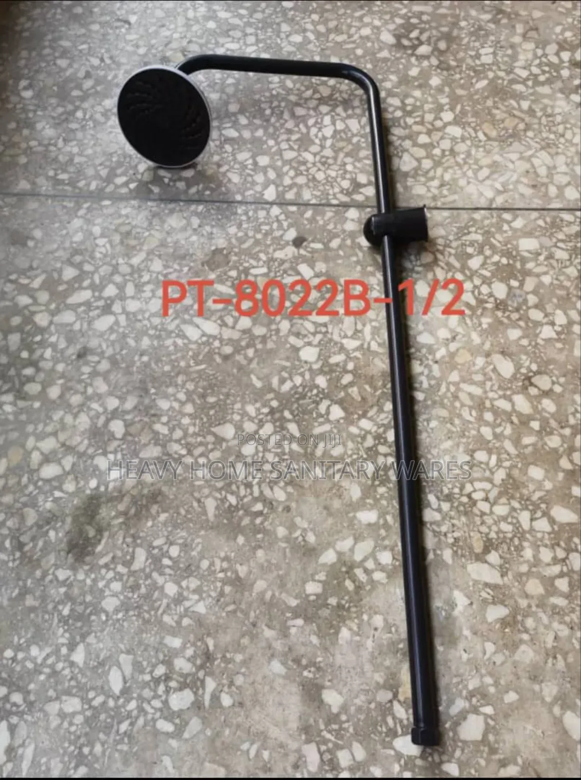 Shower Pole and Rose