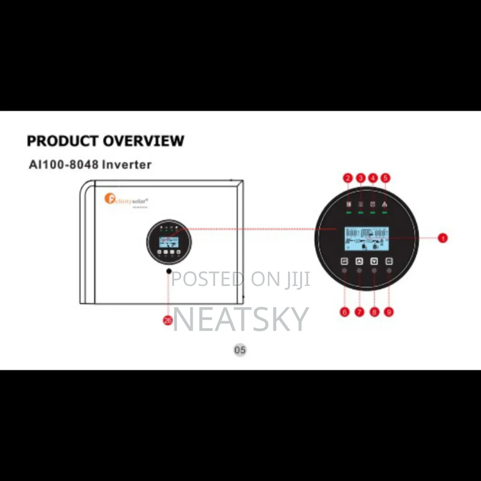 Ai 8kw 48v Hybrid Inverter All in One(Upgradeable to 6 Units 48kw)