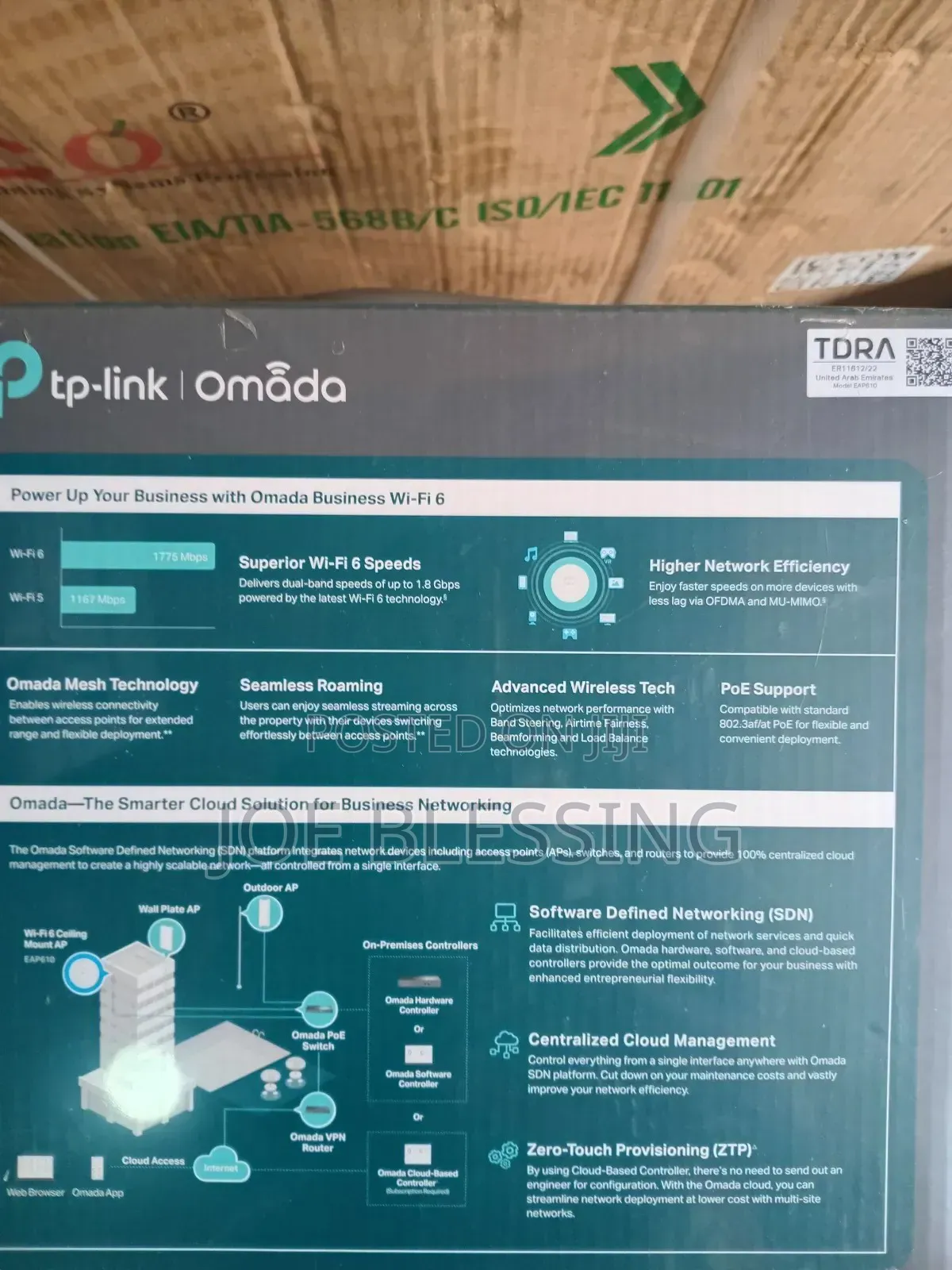 Tp _Link Omada Ax1800 Celling Mount Wi_fi Access Point