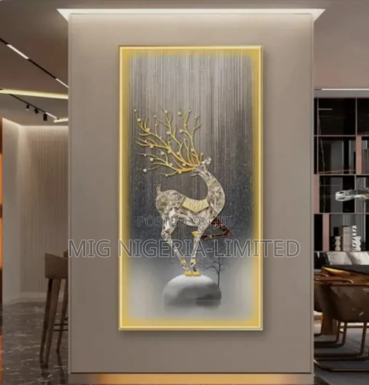 Led Lighting Crystal Decoration Remote Control Wall Art Hanging