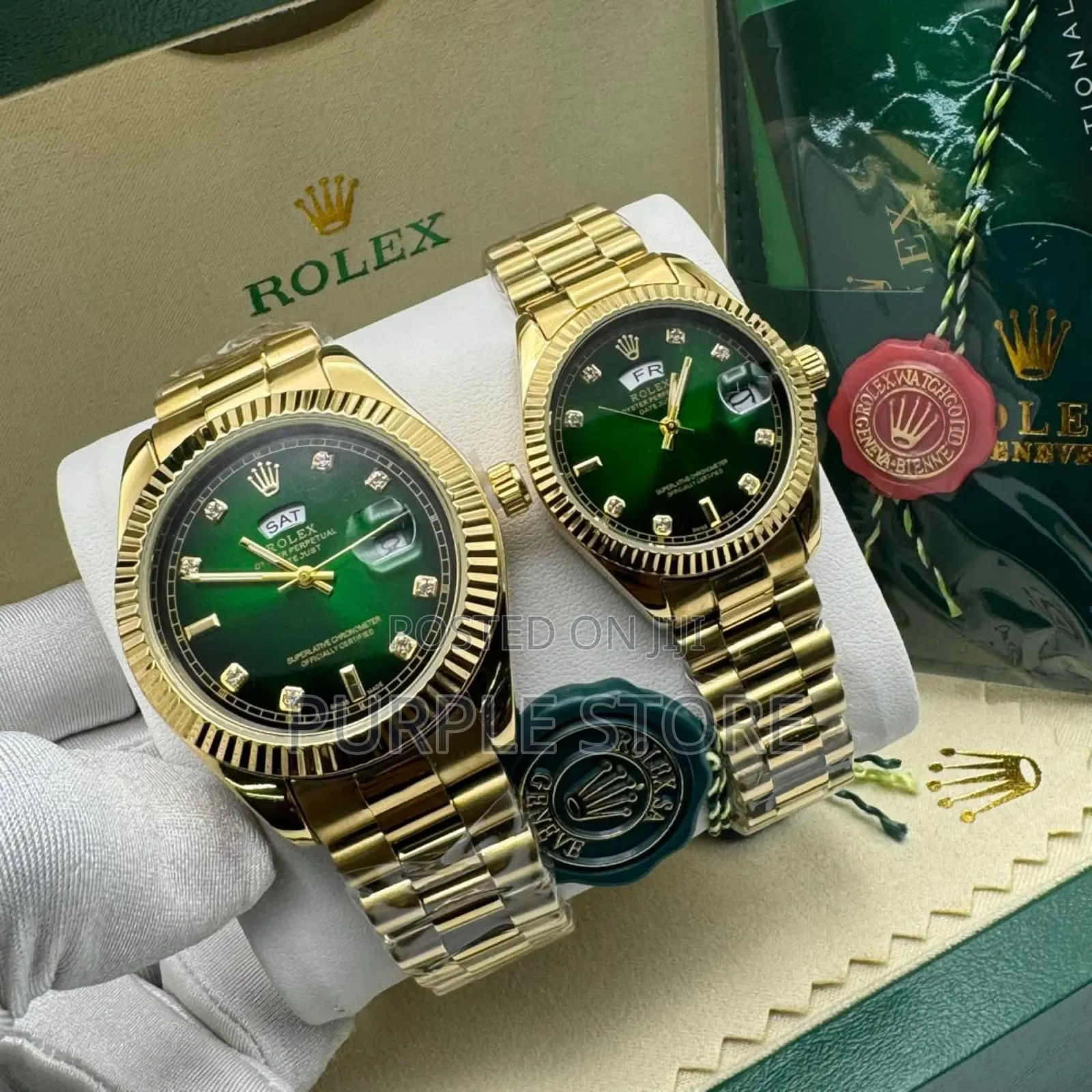 Rolex Man and Woman Watches "Gold Set" 