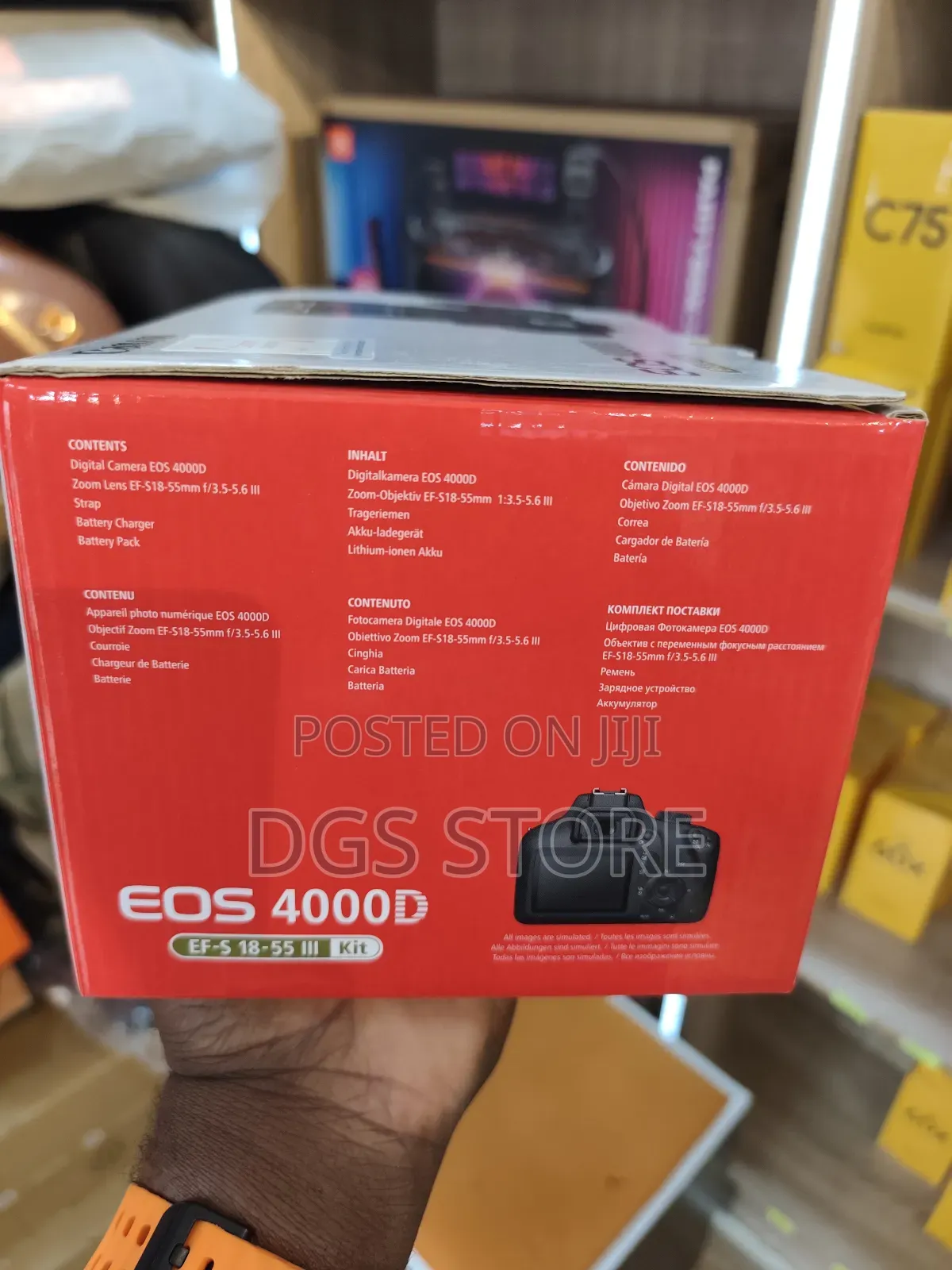 Canon Eos 4000d Ef S 18-55 LLL Kit Camera 