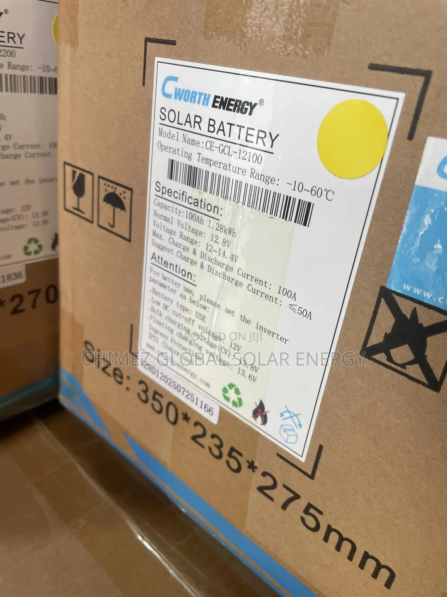 1.2 KWH Cworth Lithium Battery