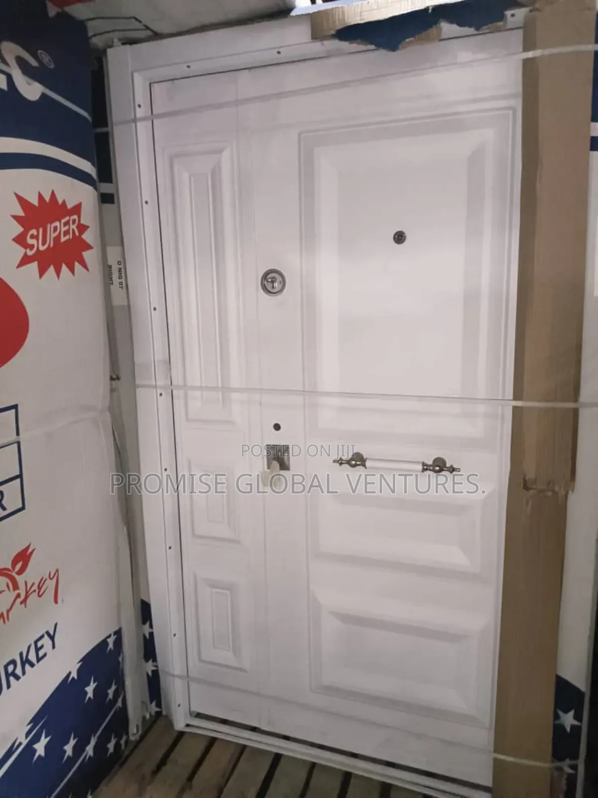 White Metal Door
