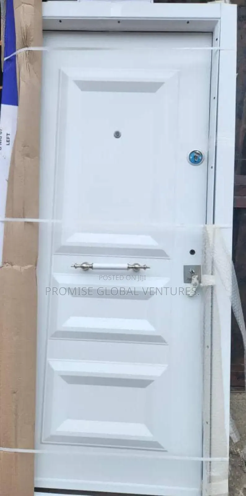 White Metal Door