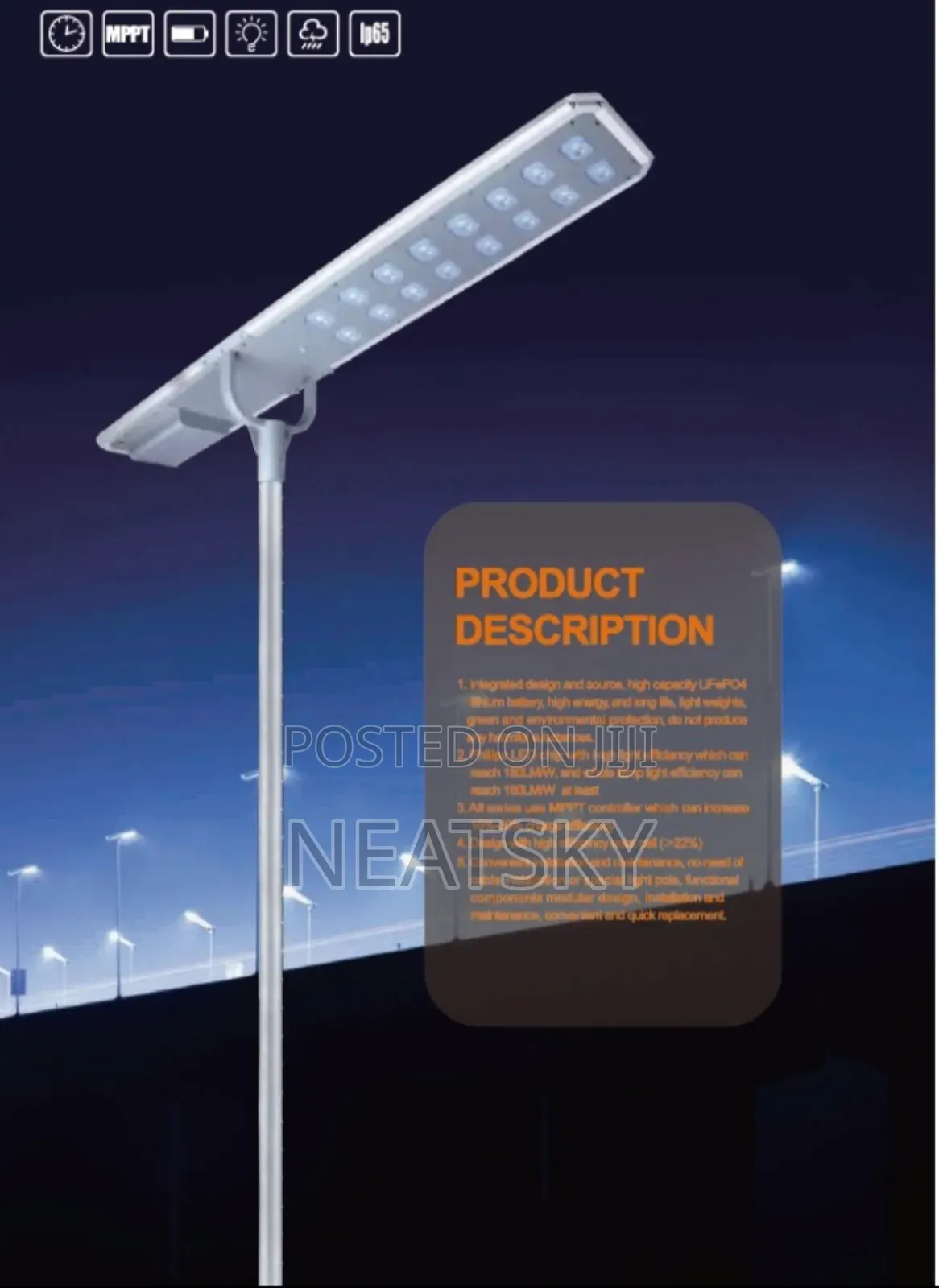 D2-120w All In One High Quality Sensor Street Light