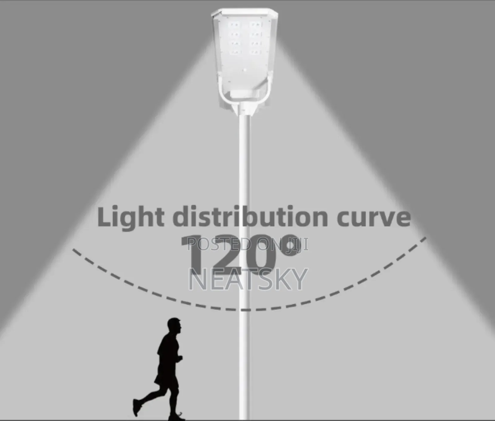 D2-120w All In One High Quality Sensor Street Light