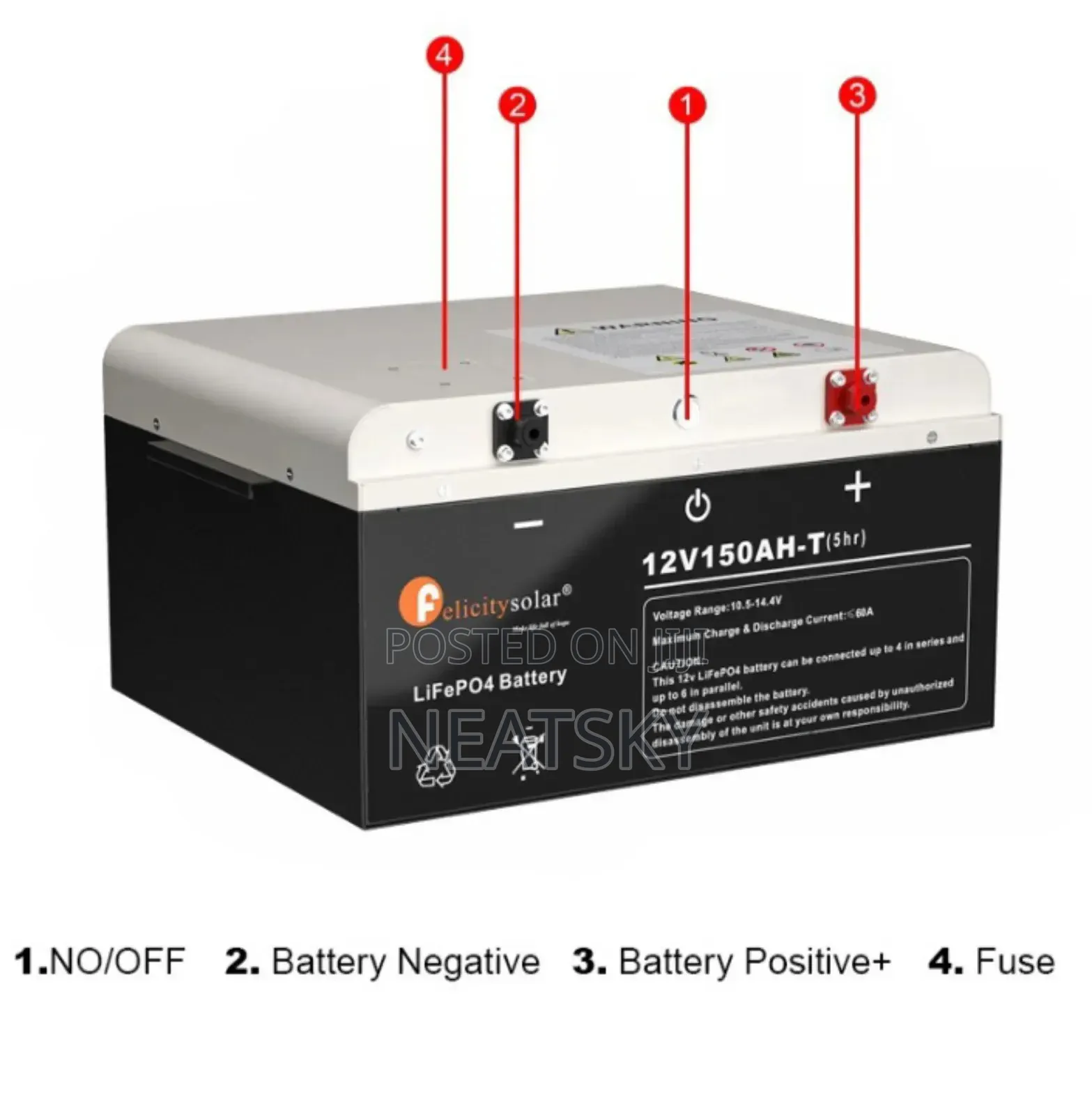 2kwh 12v 150ah Lithium Ion Battery (Lpbr12150)