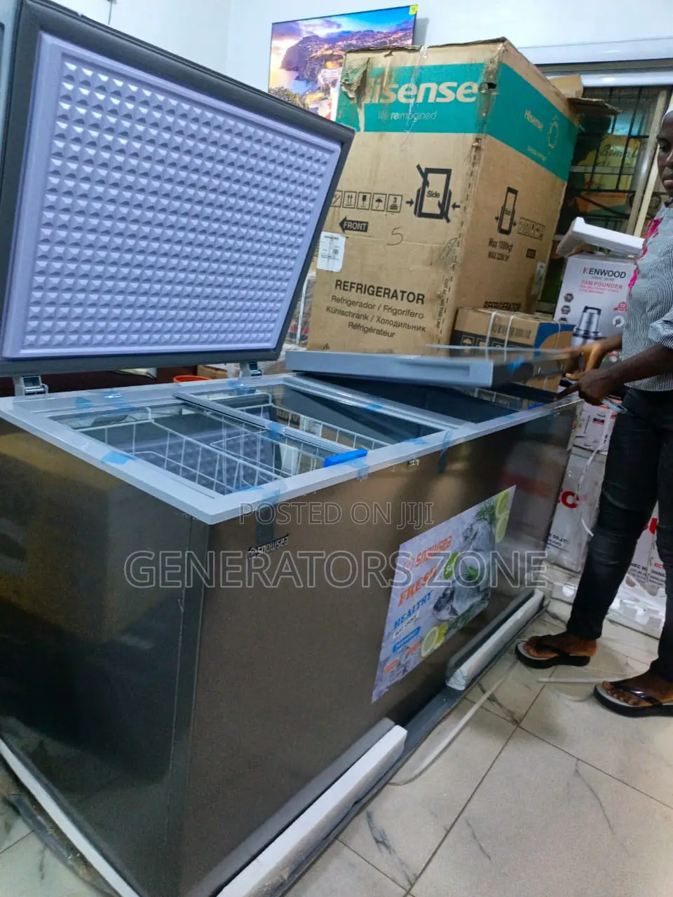 Snowsea Bd-700 520l Chest Freezer Metal Interior