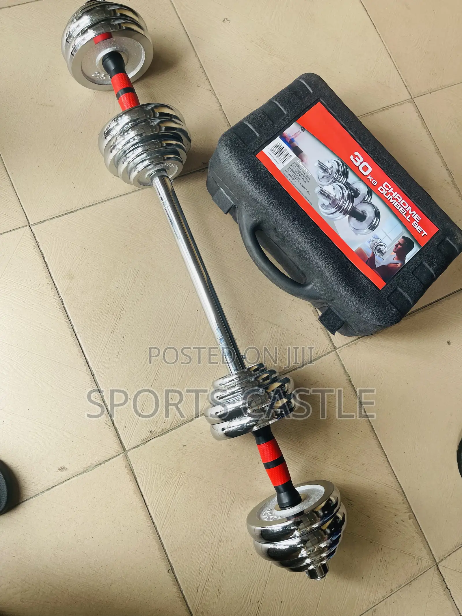 30kg Adjustable Dumbbell With Free Extension Rod