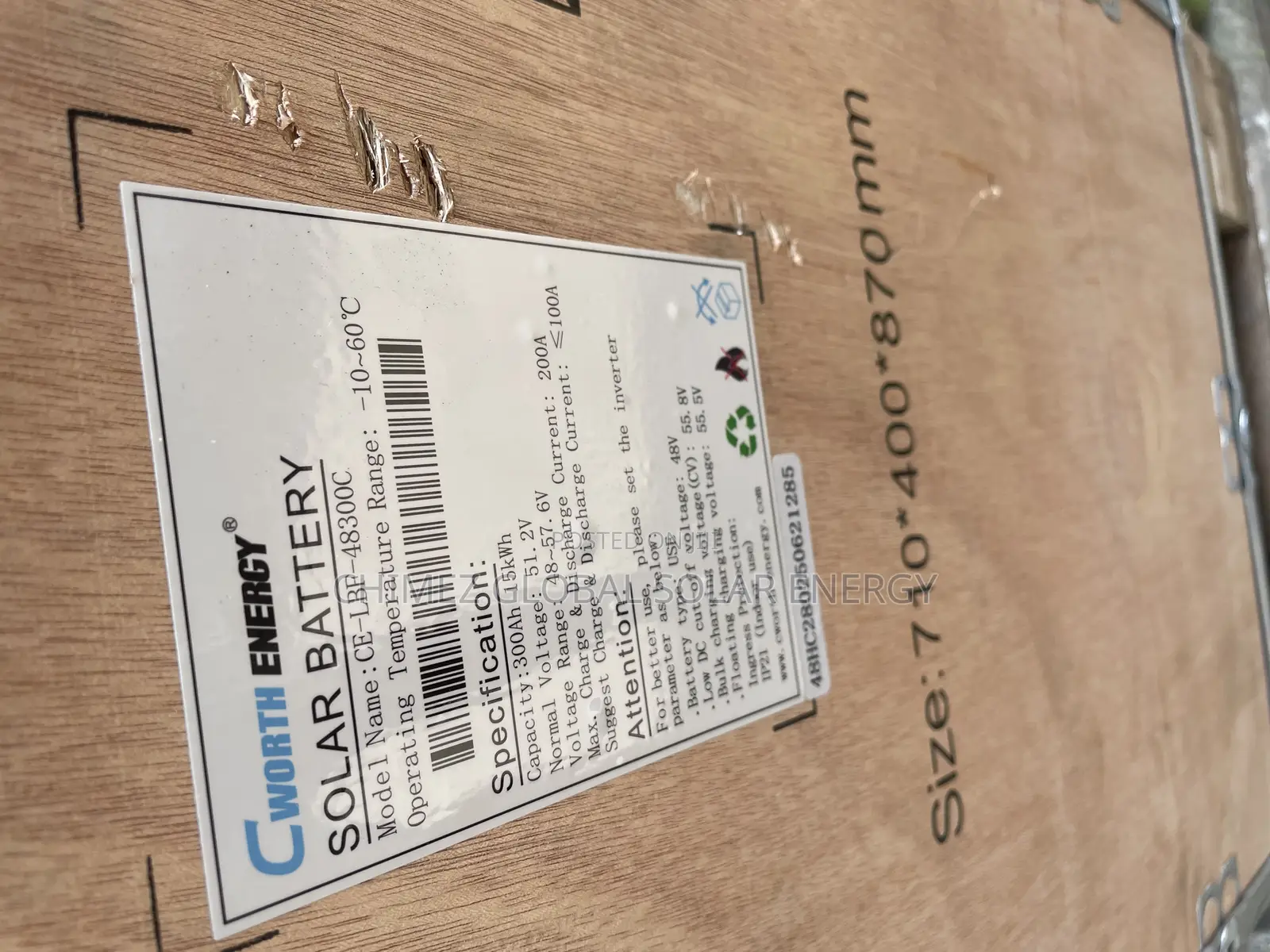 15kwh Cworth Energy Lithium Battery