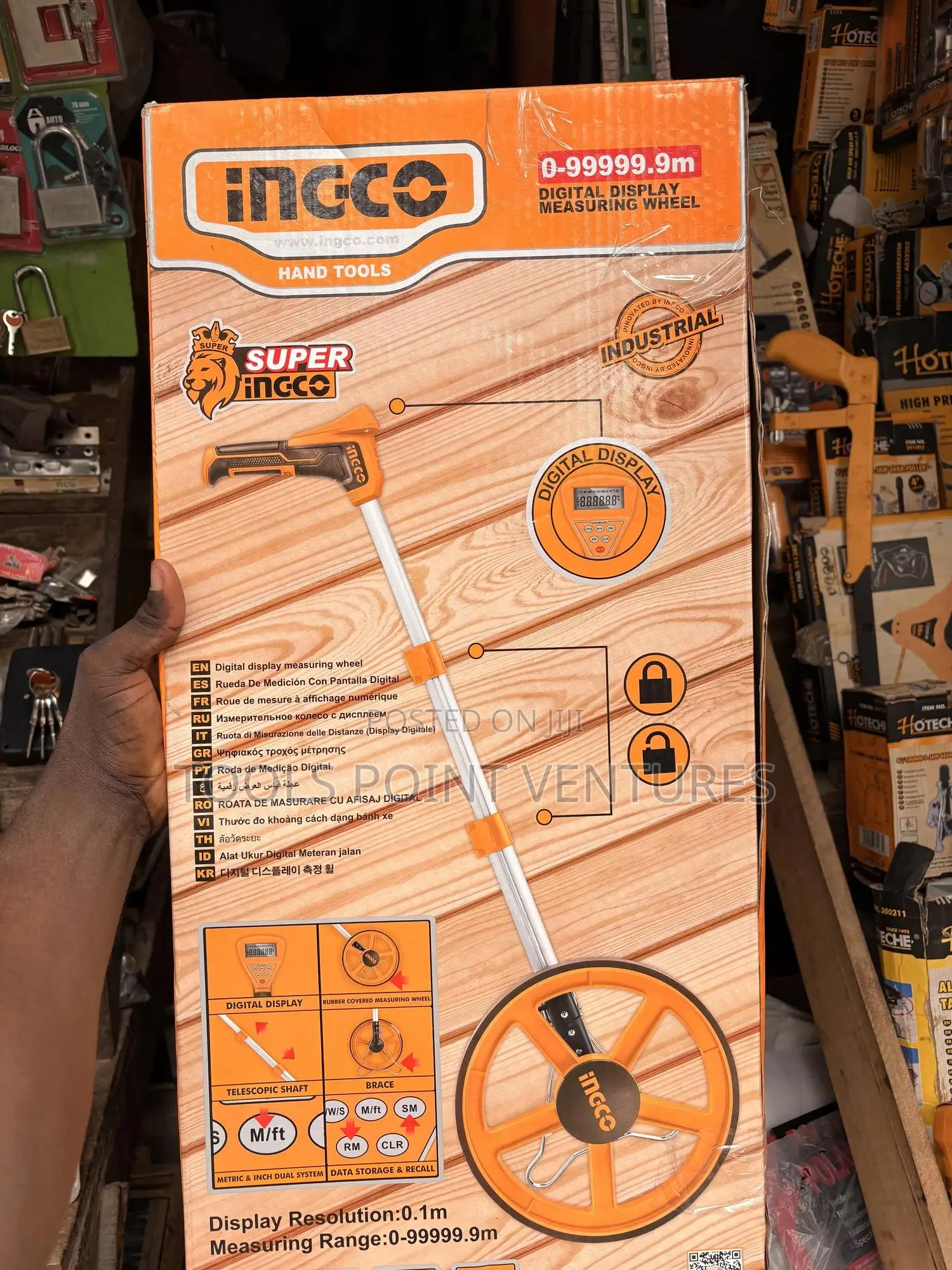 Ingco Digital Measuring Wheel (99,999.9)Meter