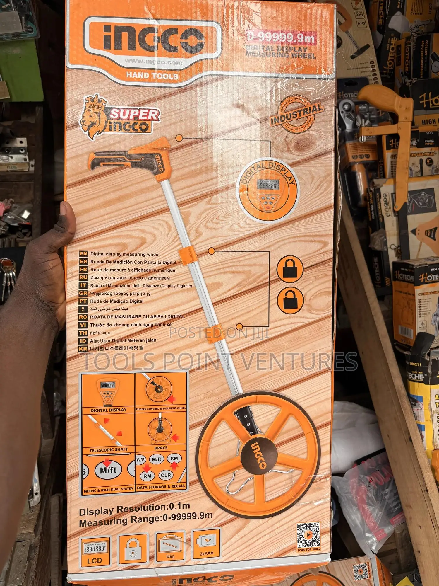 Ingco Digital Measuring Wheel (99,999.9)Meter