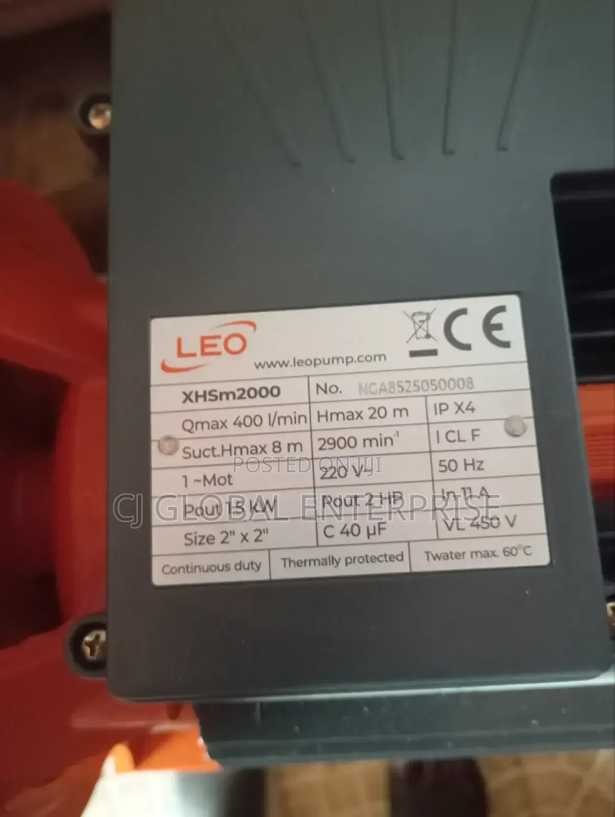 Leo 2hp Surface Pump