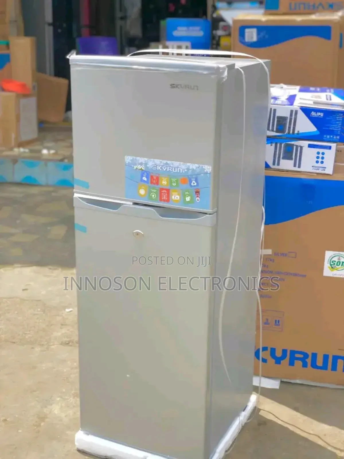 Skyrun Double Door Fridge 118 Liters
