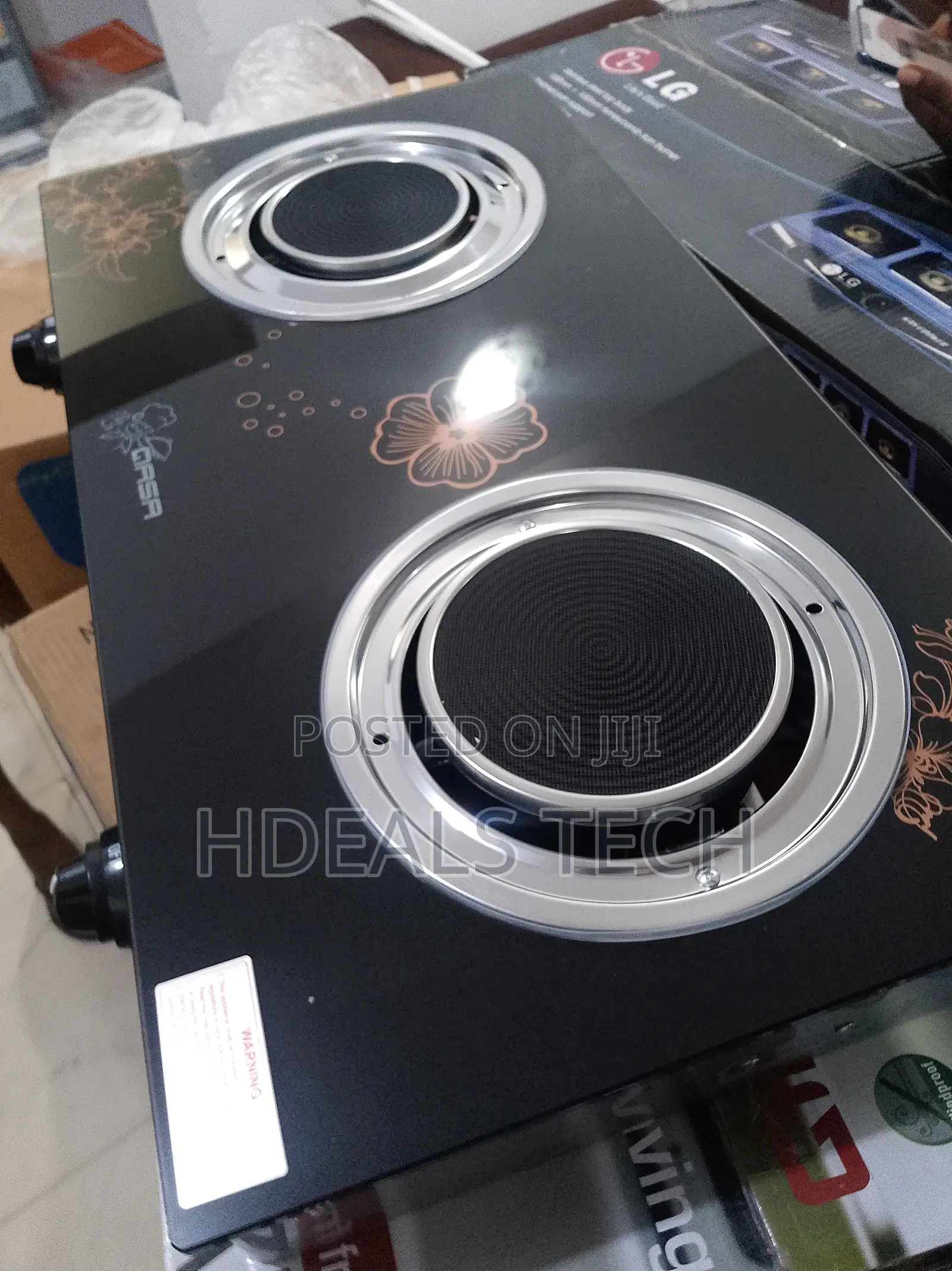 Qasa Modern Glass Duo Cooker.