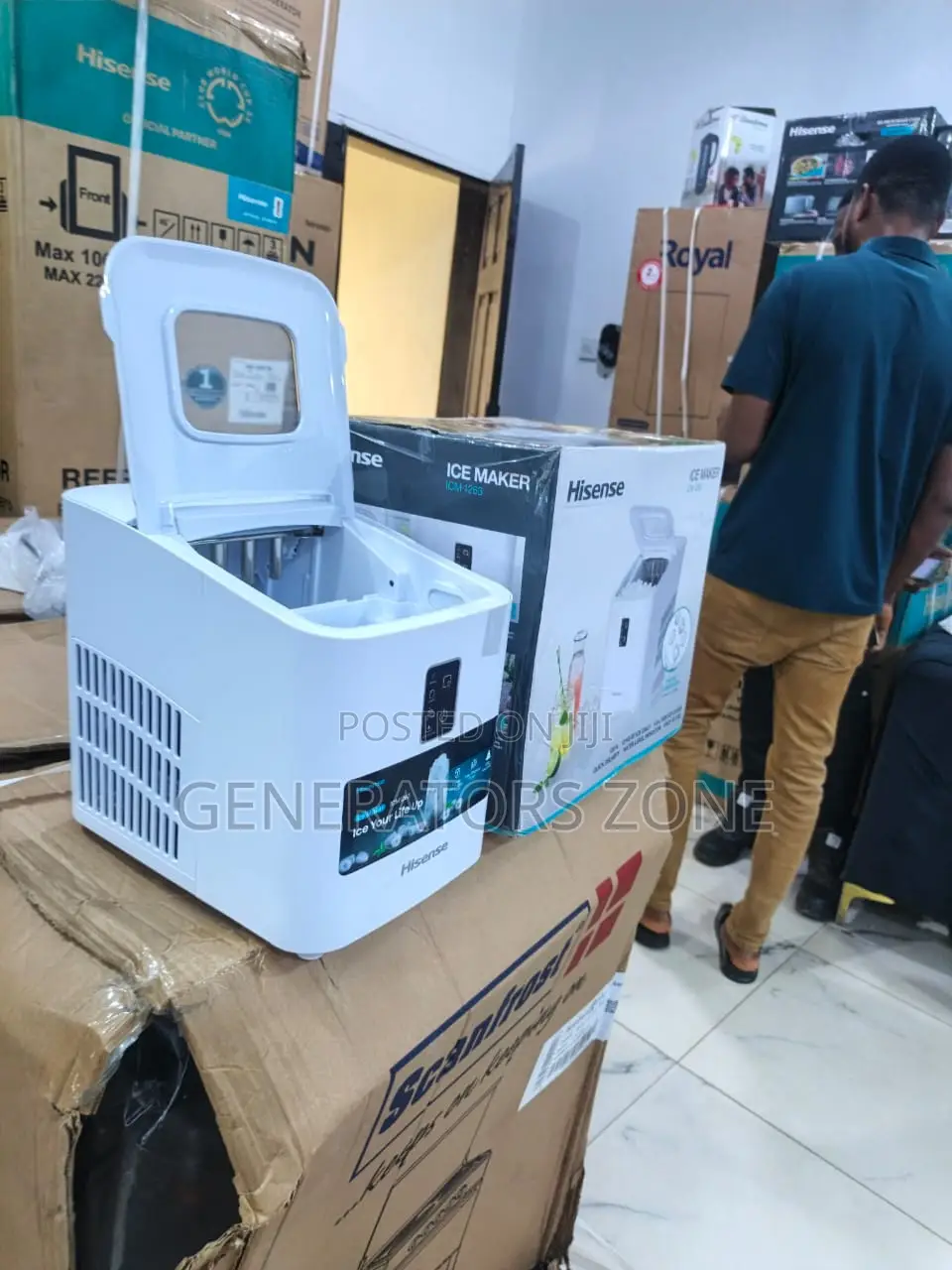 Icm1263 S L Ice Machine Hisense 120w, Fast Delivery