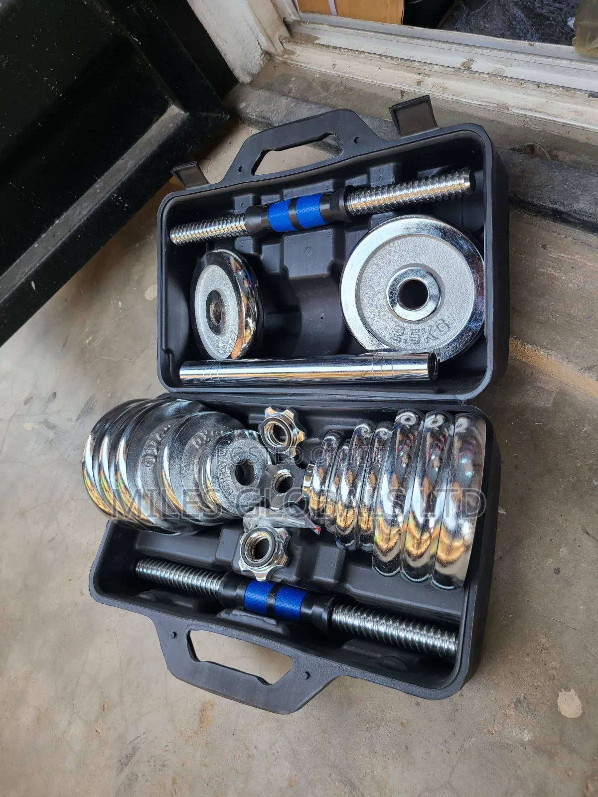 30kg Chrome Dumbell Set