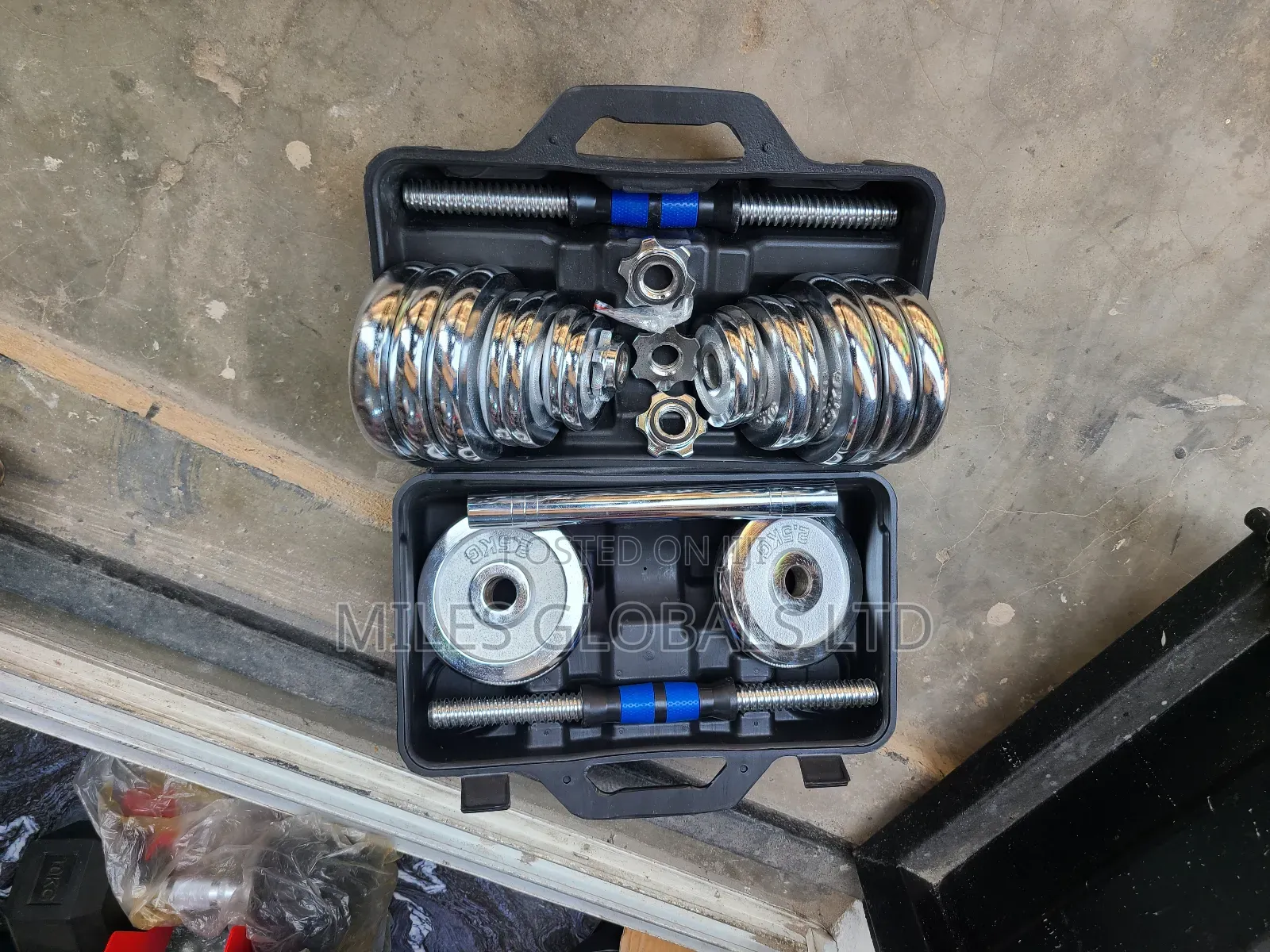 30kg Chrome Dumbell Set
