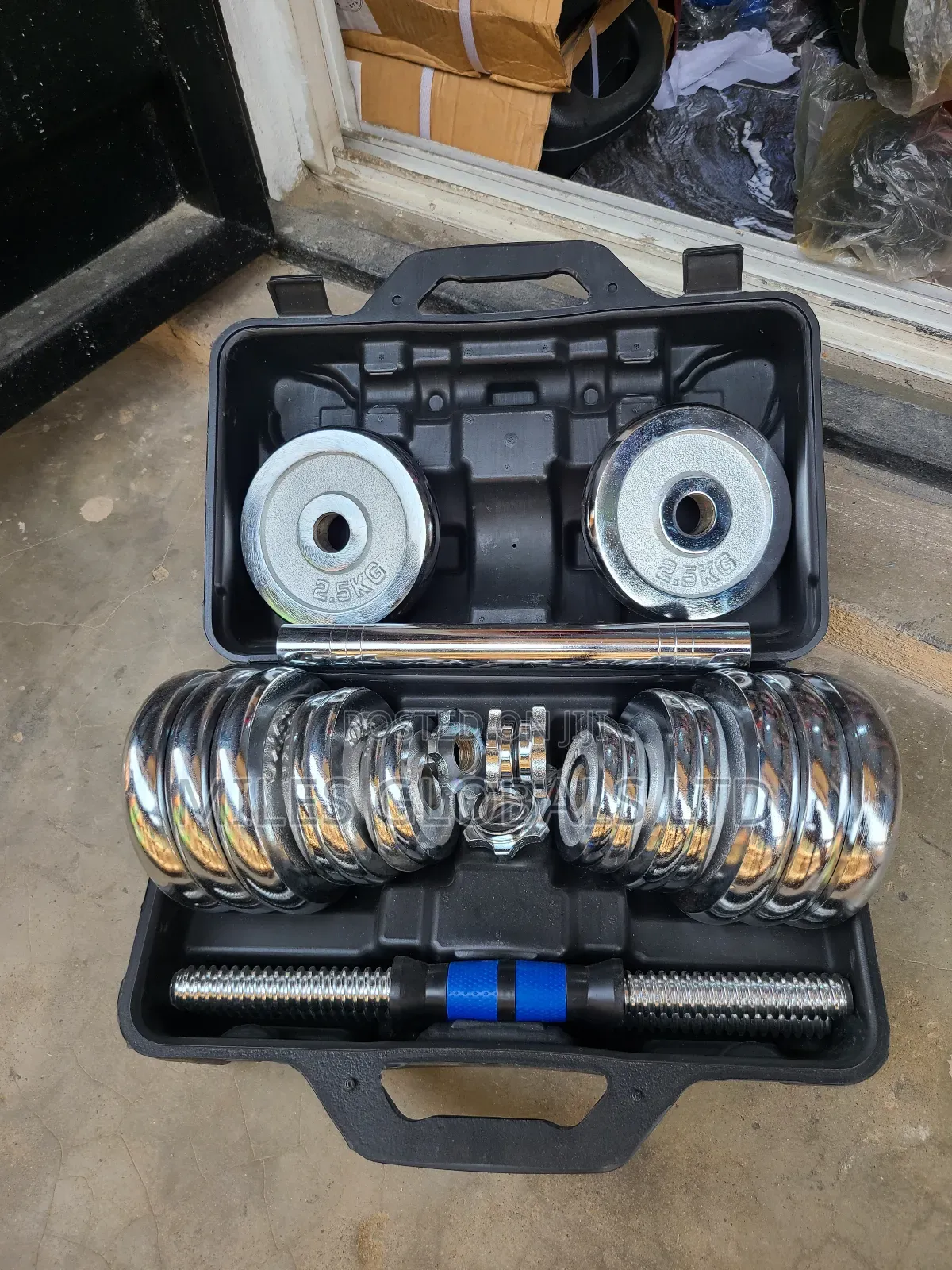 30kg Chrome Dumbell Set