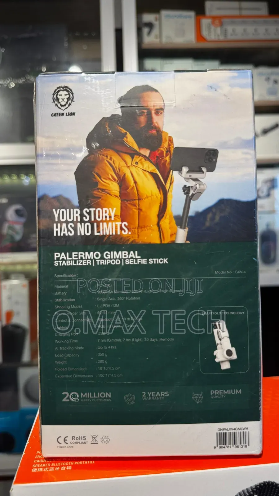 Green Lion Palermo Gimbal Tripod Stand With Remote Control