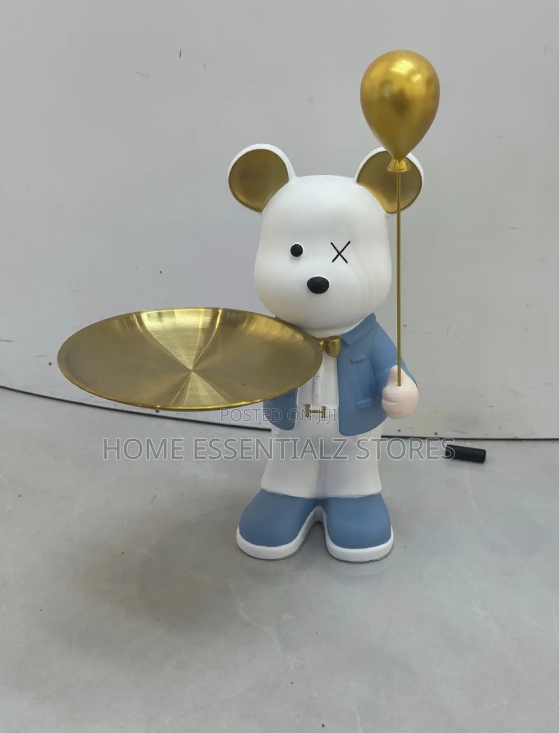 Nordic Sculpture Doll Statue With Platter - Doll Statue Home Decor