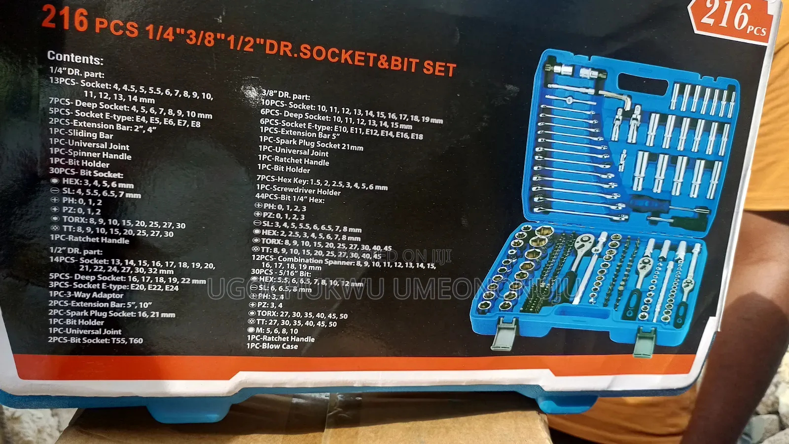 Mechanical Tools Boxs 216pcs