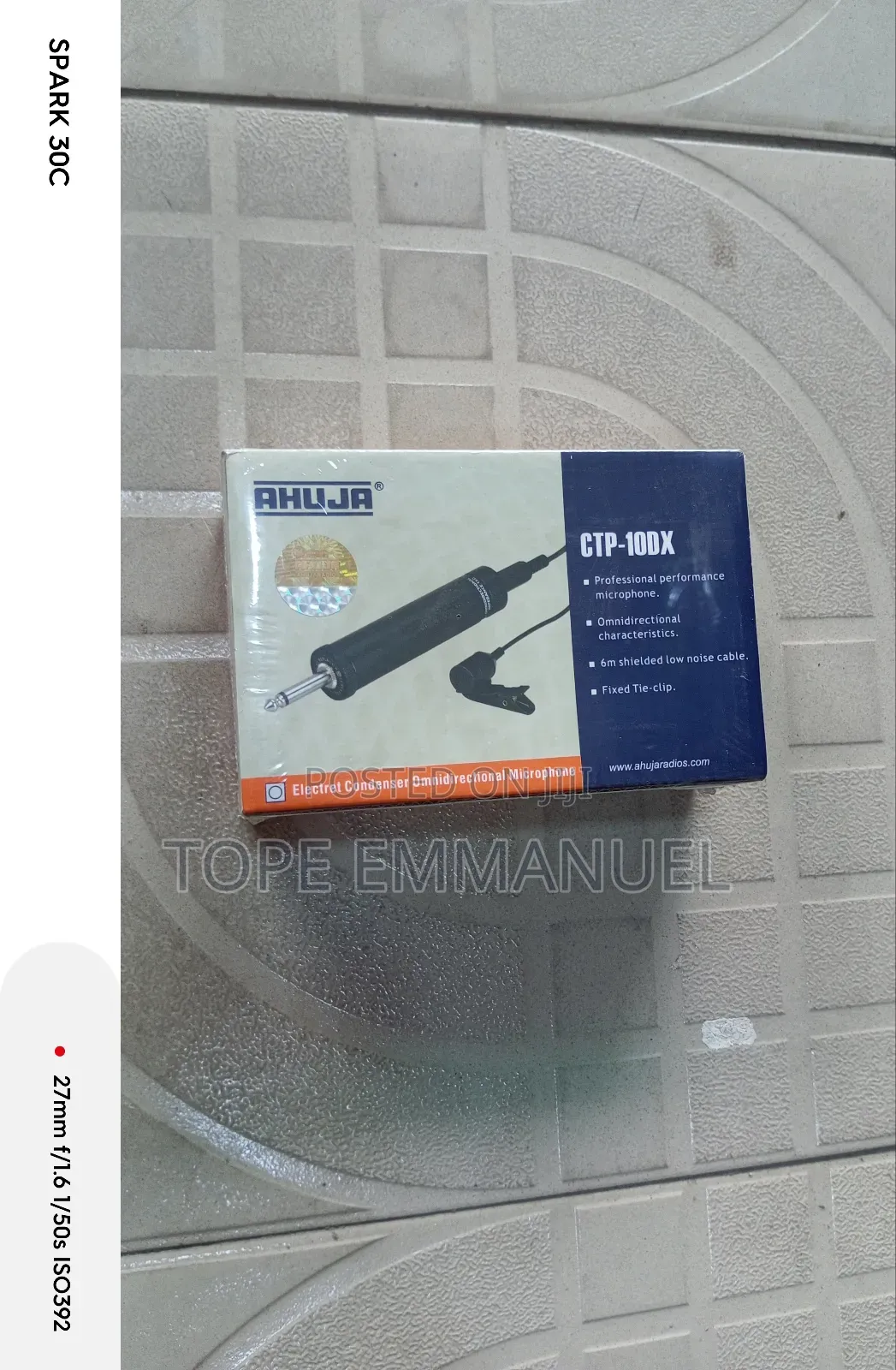 Ahuja CTP-10dx Electret Condenser Omnidirectional Microphone