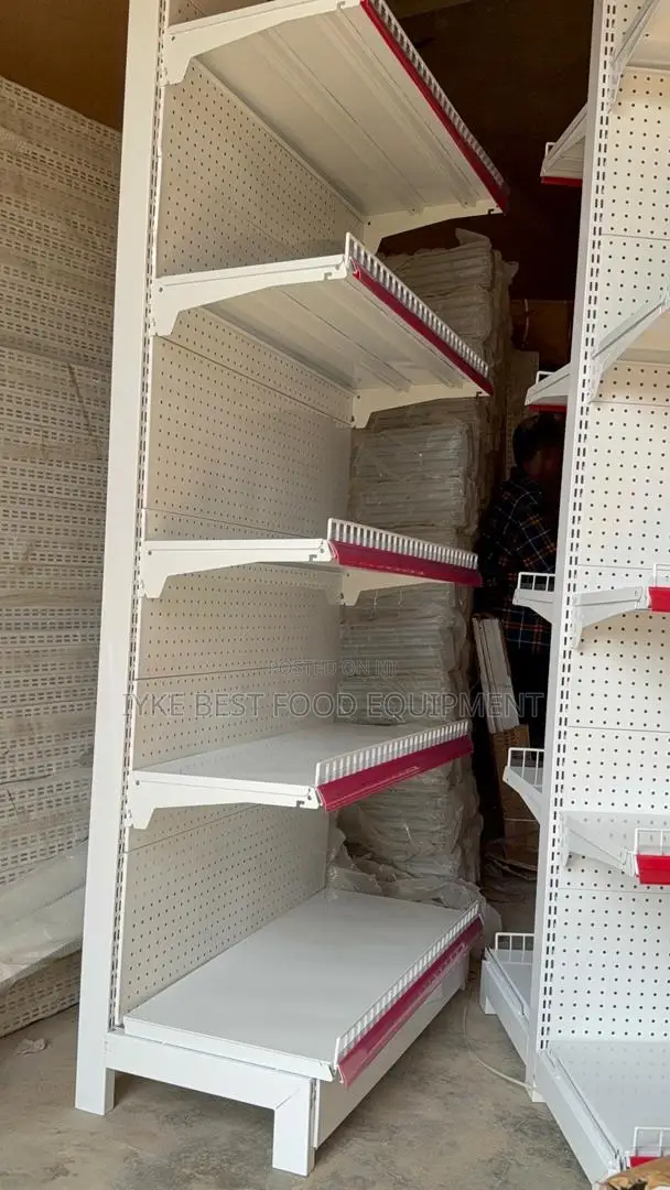 Single Sided Supermarket Shelves