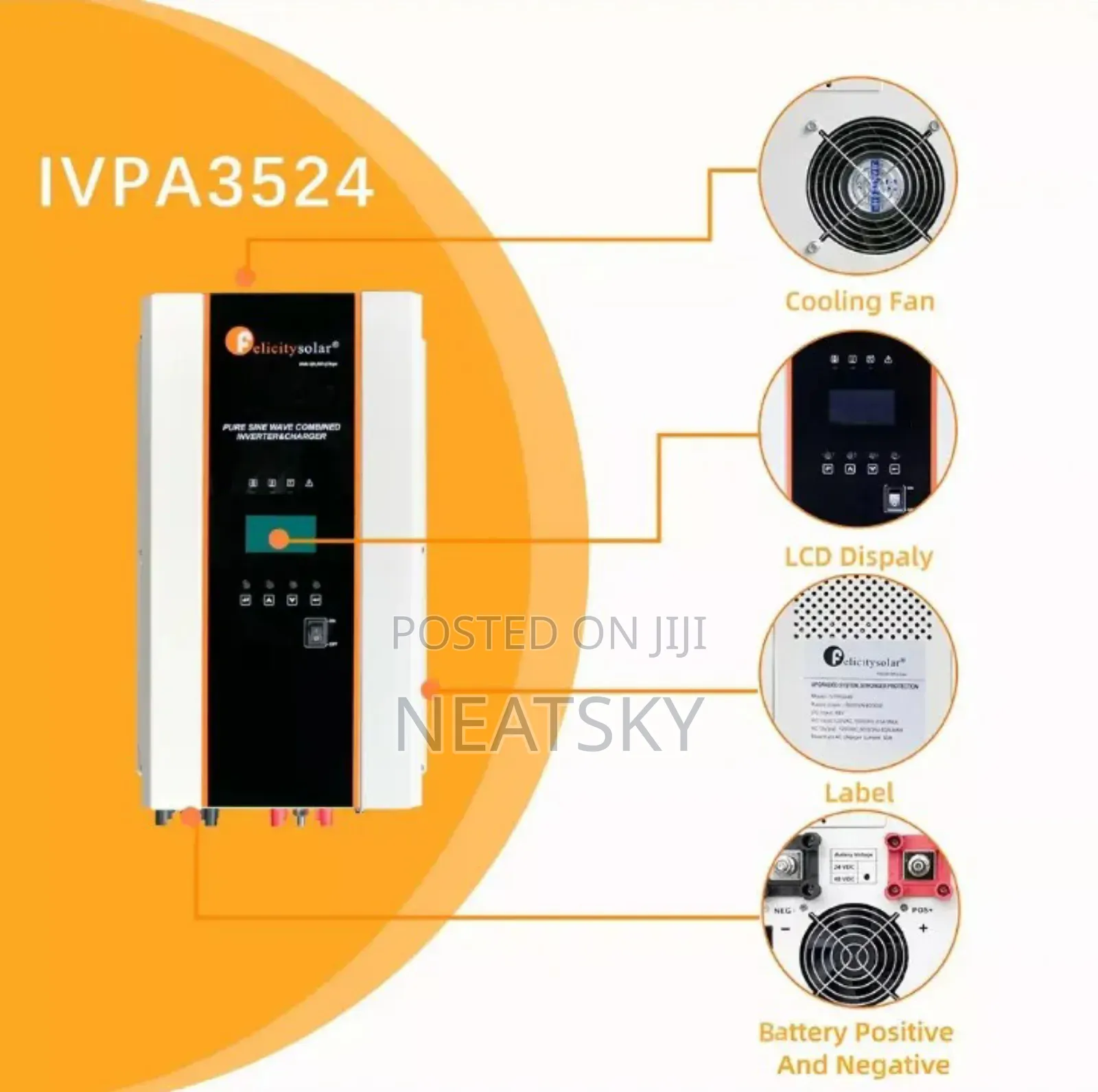 3.5kva 24v/48v Pure Sine Wave Inverter for Off Grid Solar System