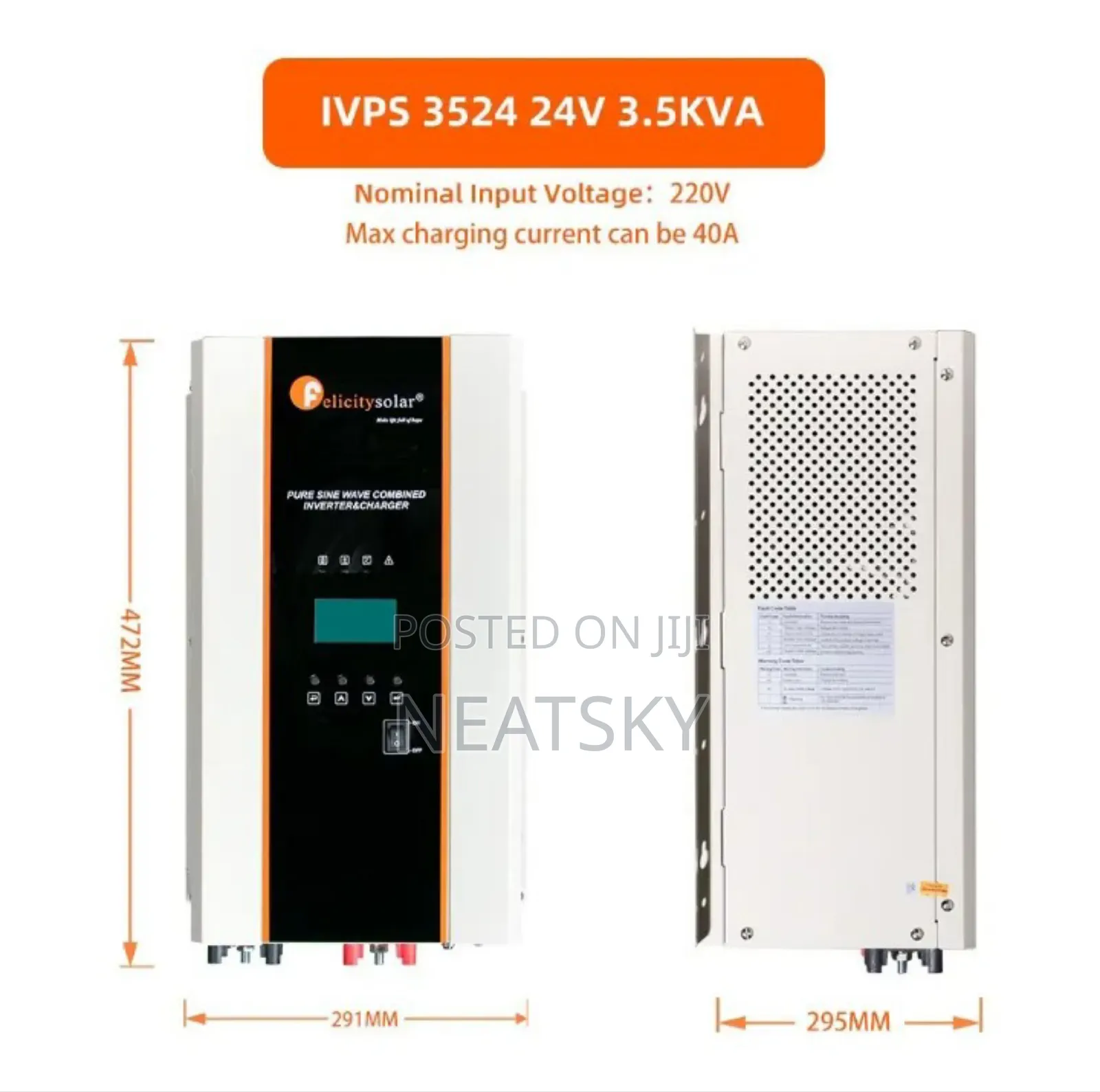 3.5kva 24v/48v Pure Sine Wave Inverter for Off Grid Solar System