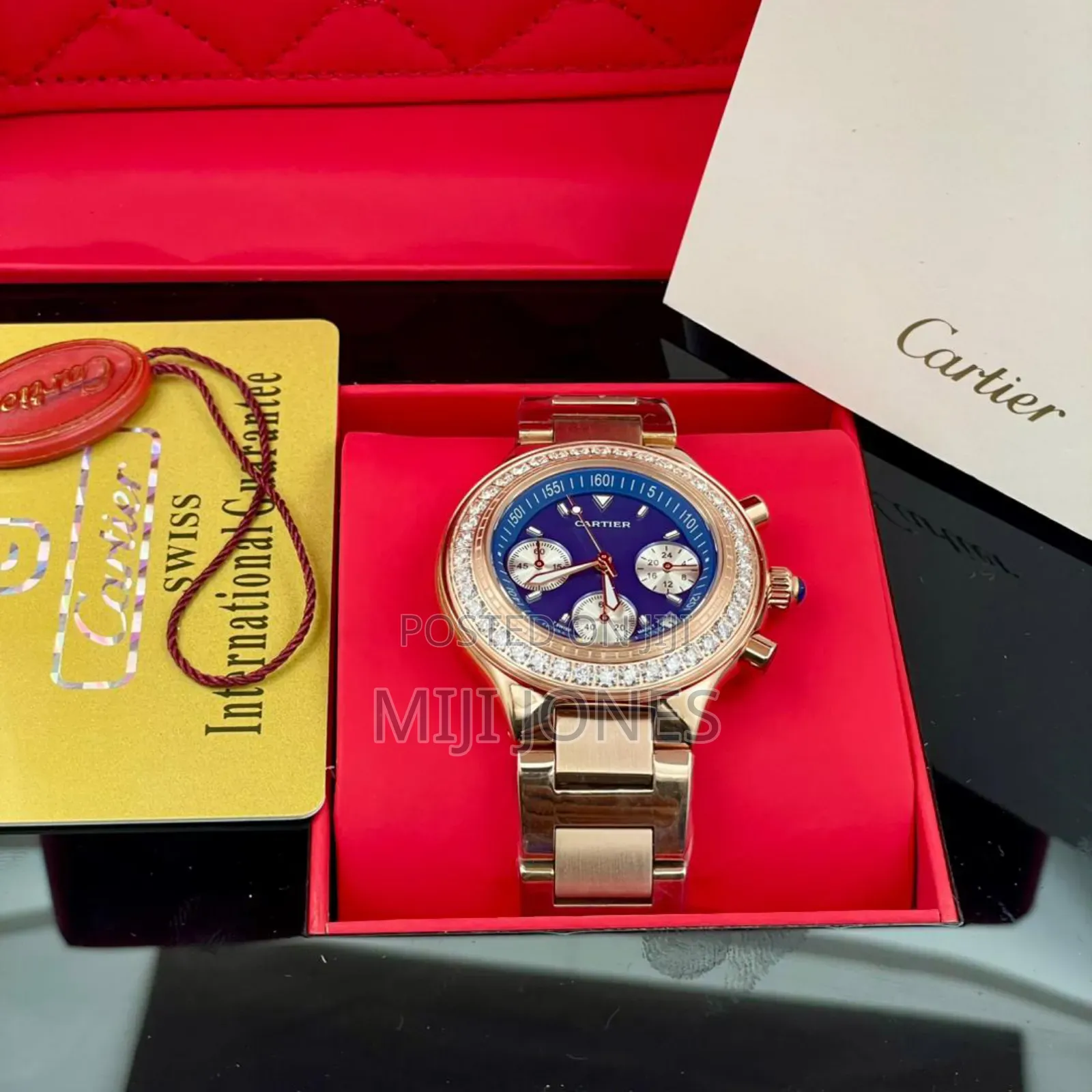 "Cartier Inspired Chain Link Chronograph Watch - Unisex"