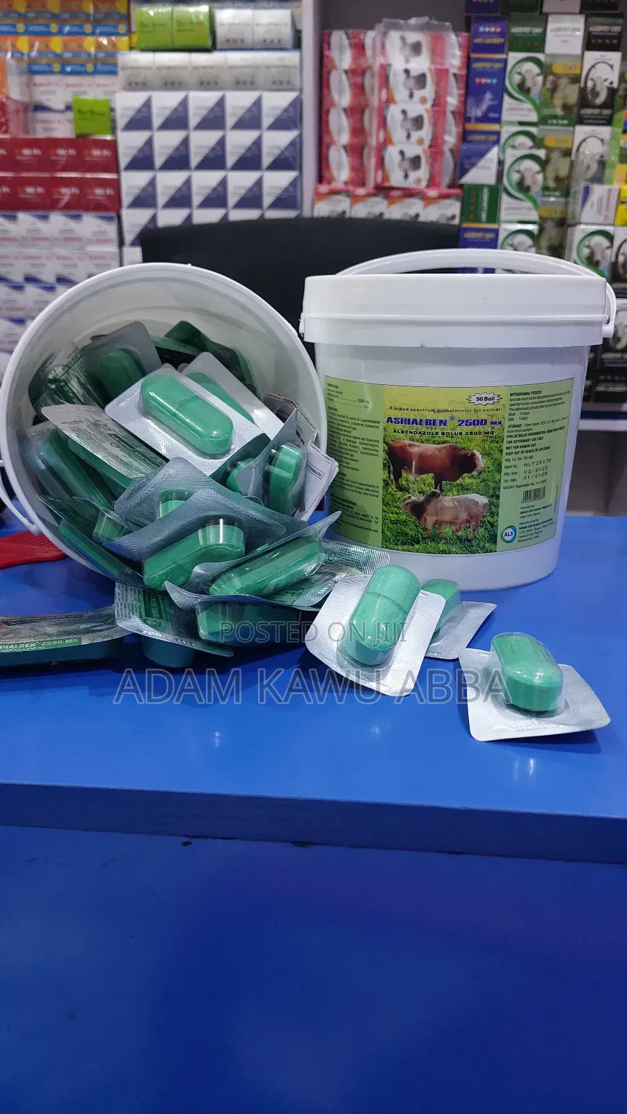 Ashialben 2500mg by 500 Boli and by 50 Boli