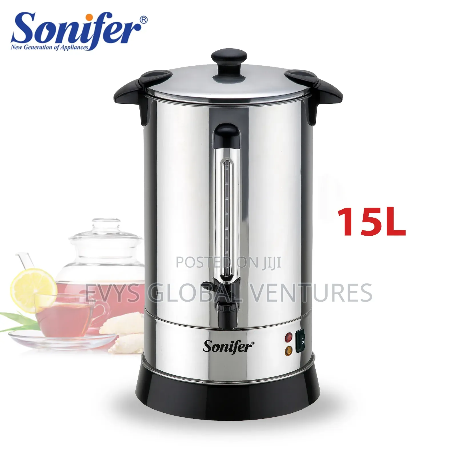 Sonifer Sf-2074 Professional Home Use Electric Hot Water Boiler - 15l