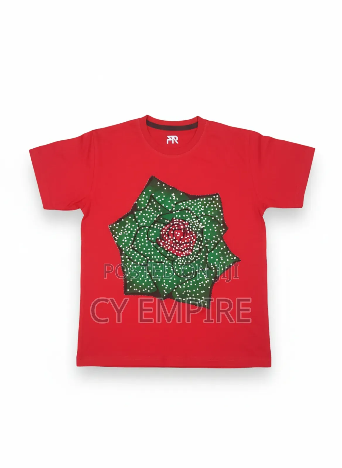 Kids Embellished Tshirt Red