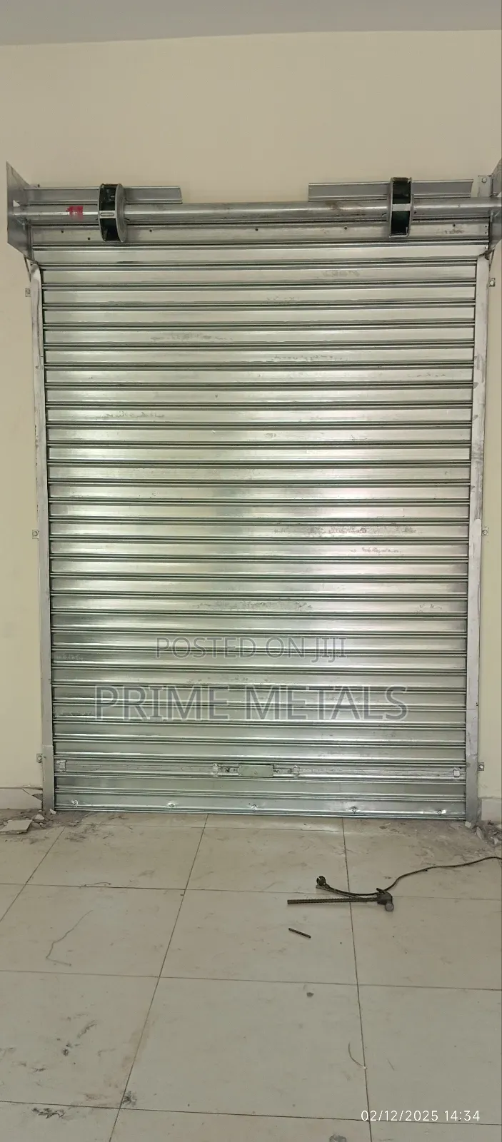 Galvanised Manual Roller Shutter Door