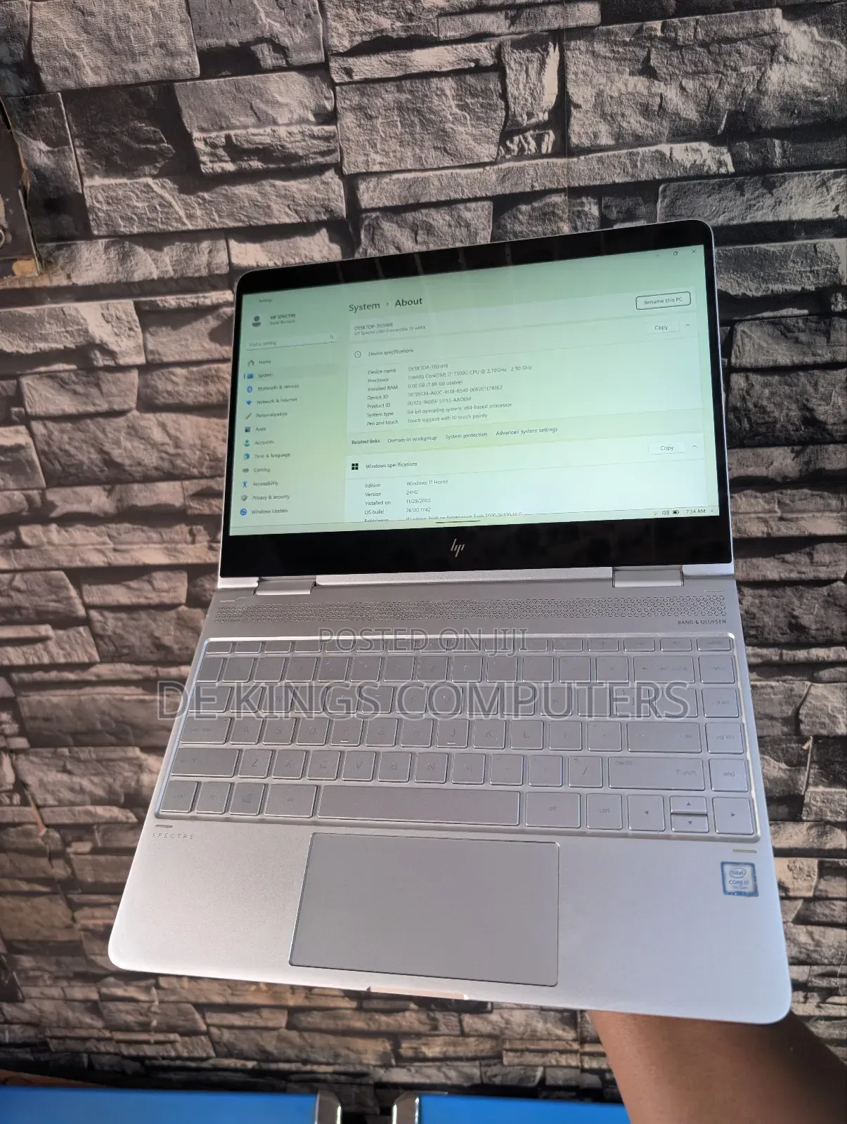 Laptop HP Spectre 8GB Intel Core i7 SSD 512GB