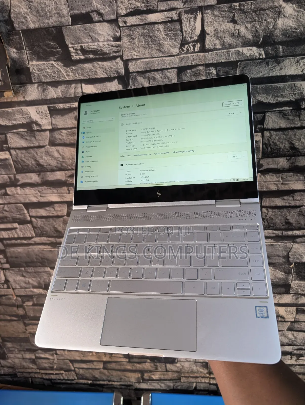 Laptop HP Spectre 8GB Intel Core i7 SSD 512GB