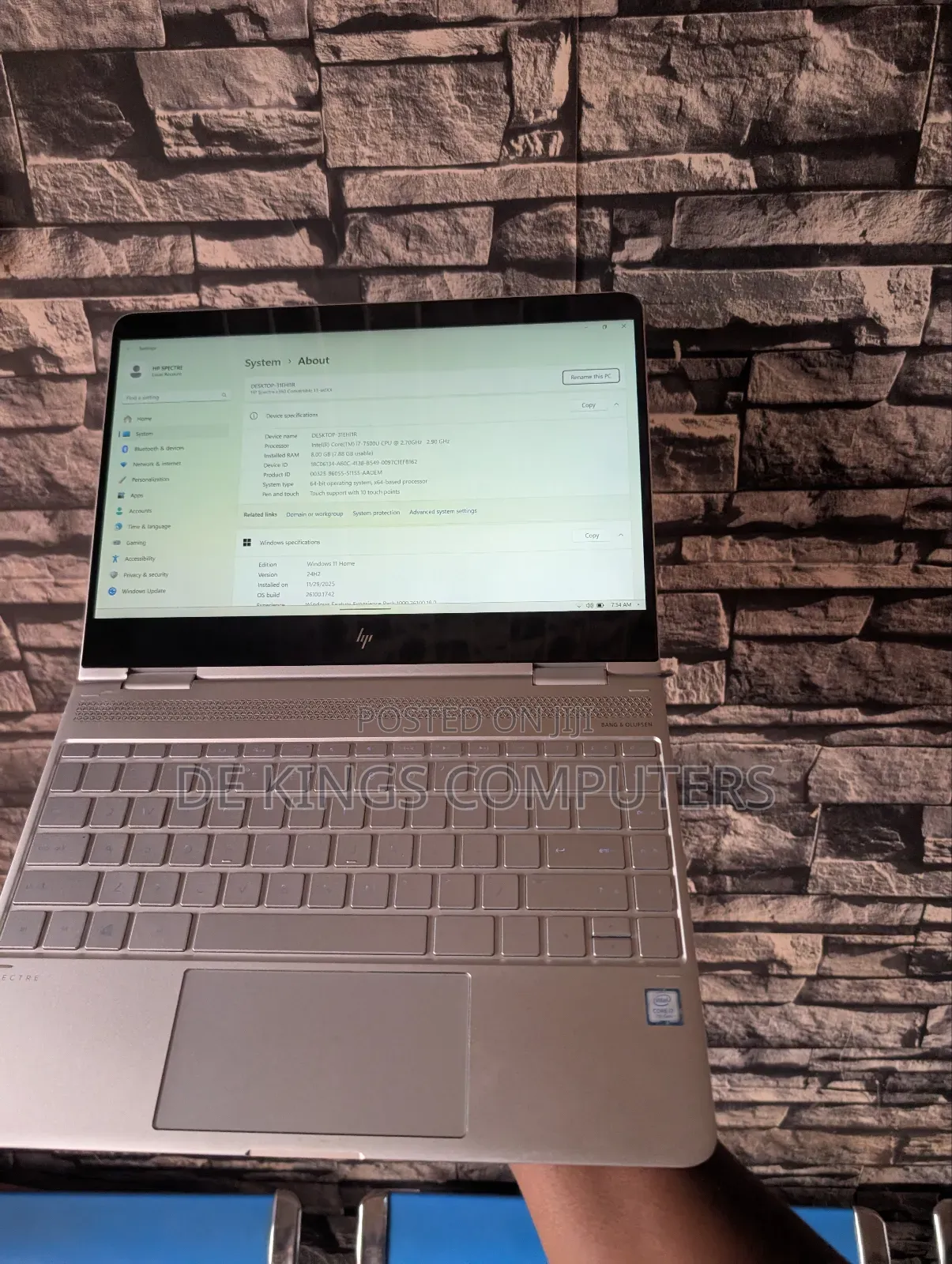 Laptop HP Spectre 8GB Intel Core i7 SSD 512GB
