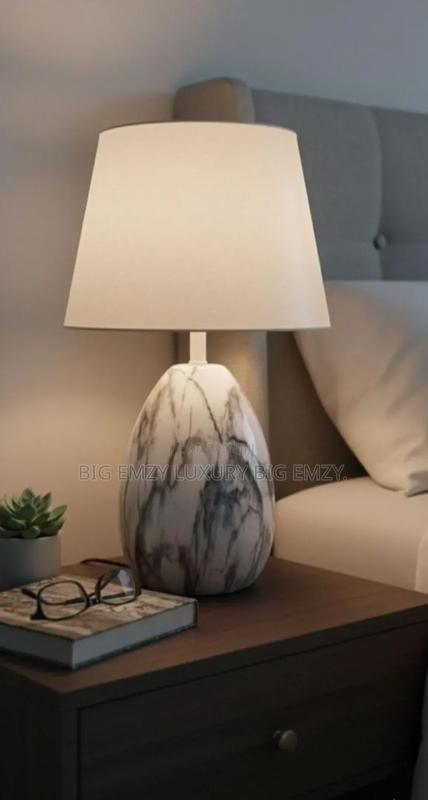 Lucide Marmo Ceramic Table Lamp.