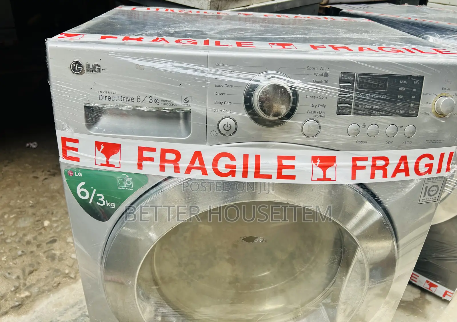 LG 8kg Wash and Dry Inverter Washing Soft Touch Machine.