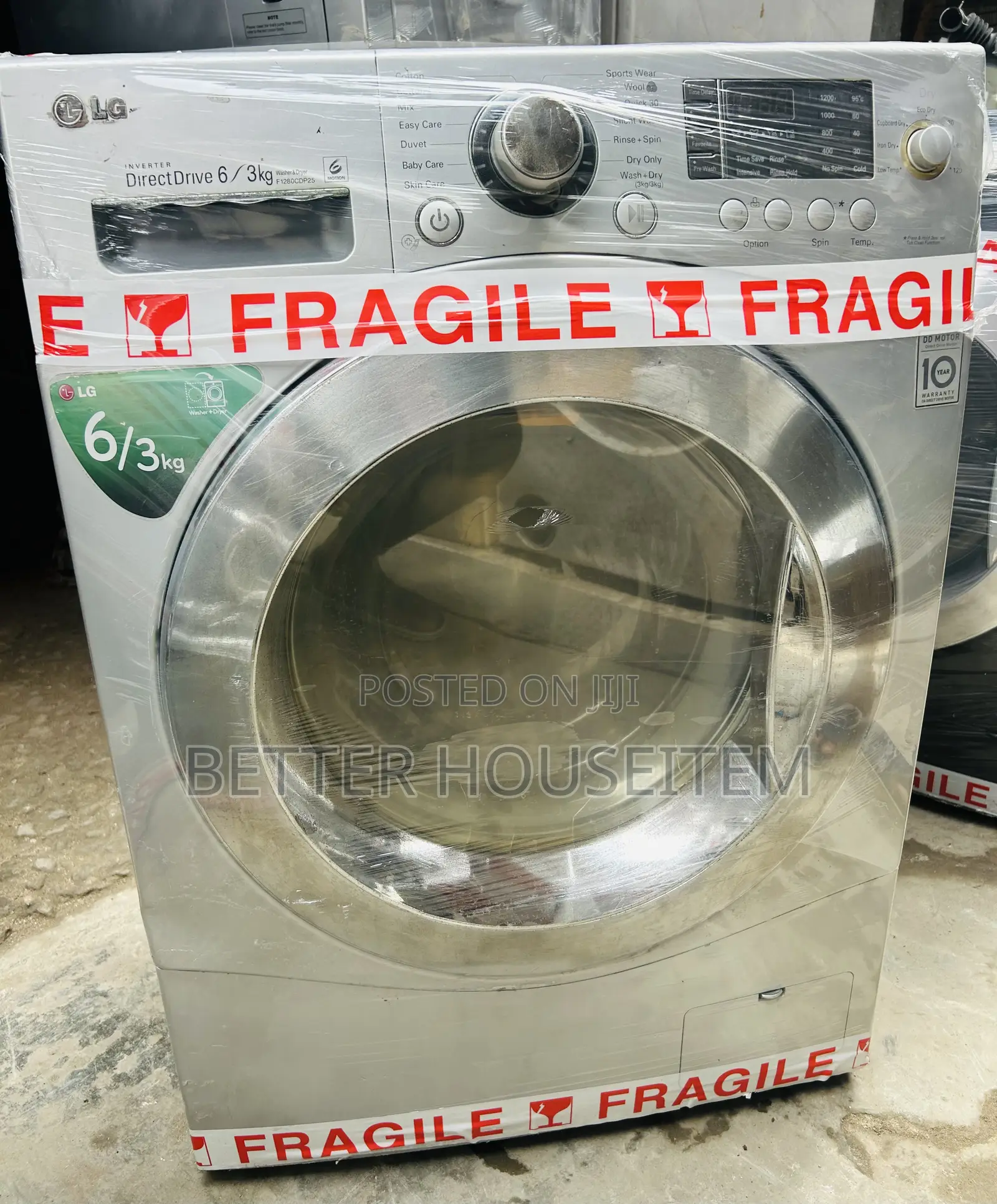 LG 8kg Wash and Dry Inverter Washing Soft Touch Machine.