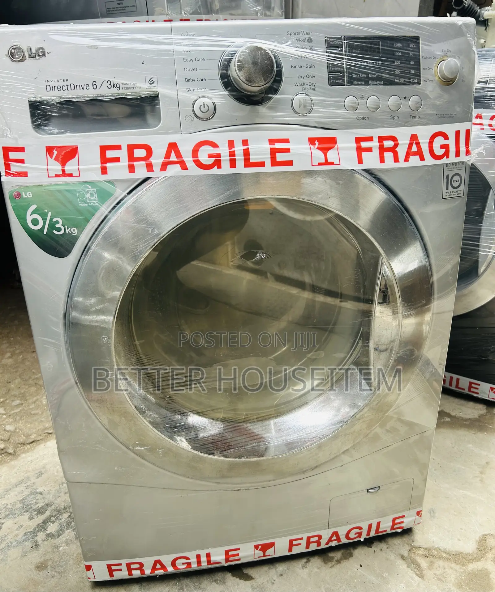LG 8kg Wash and Dry Inverter Washing Soft Touch Machine.