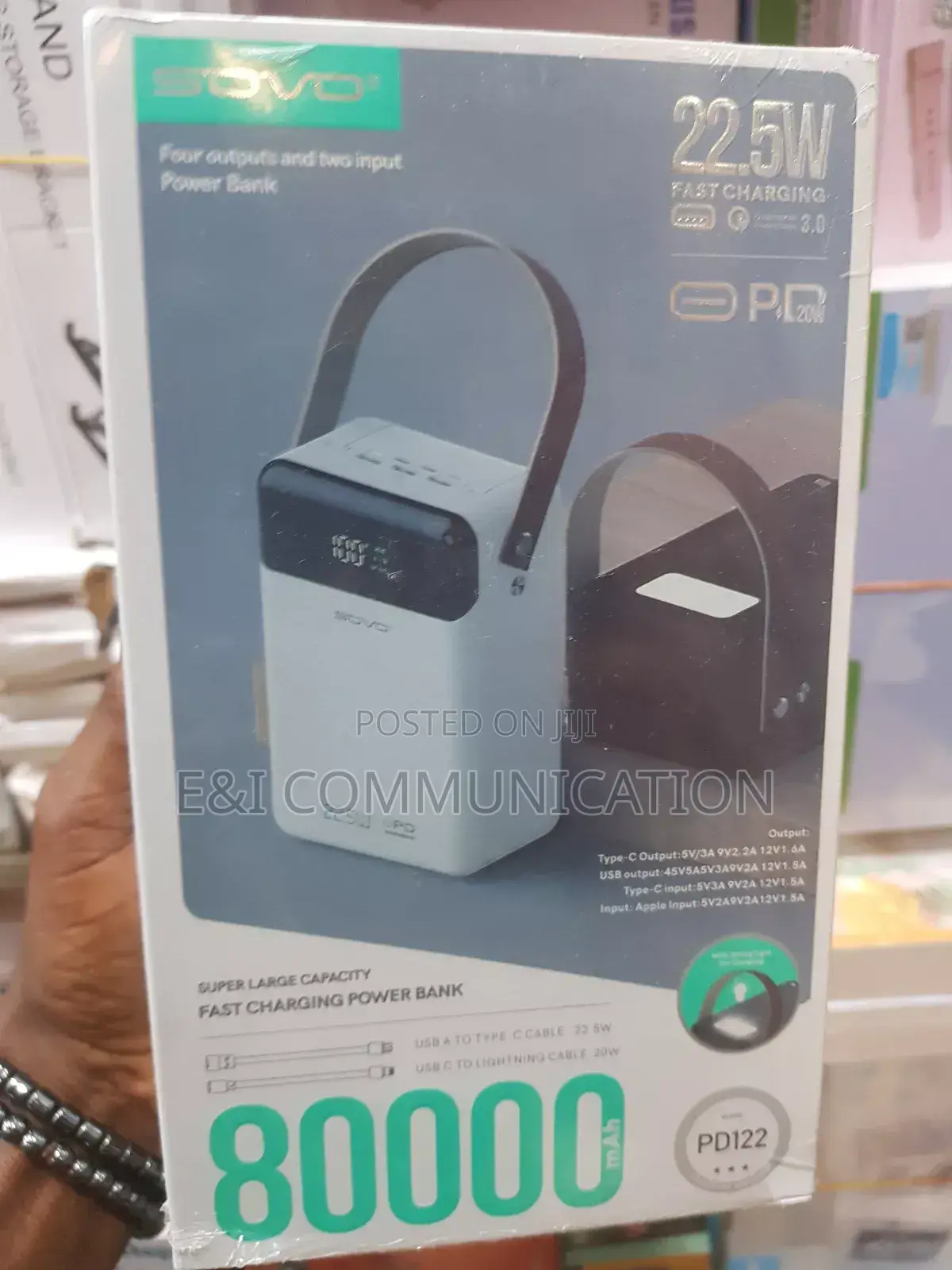 Sovo 80000mah Power Bank