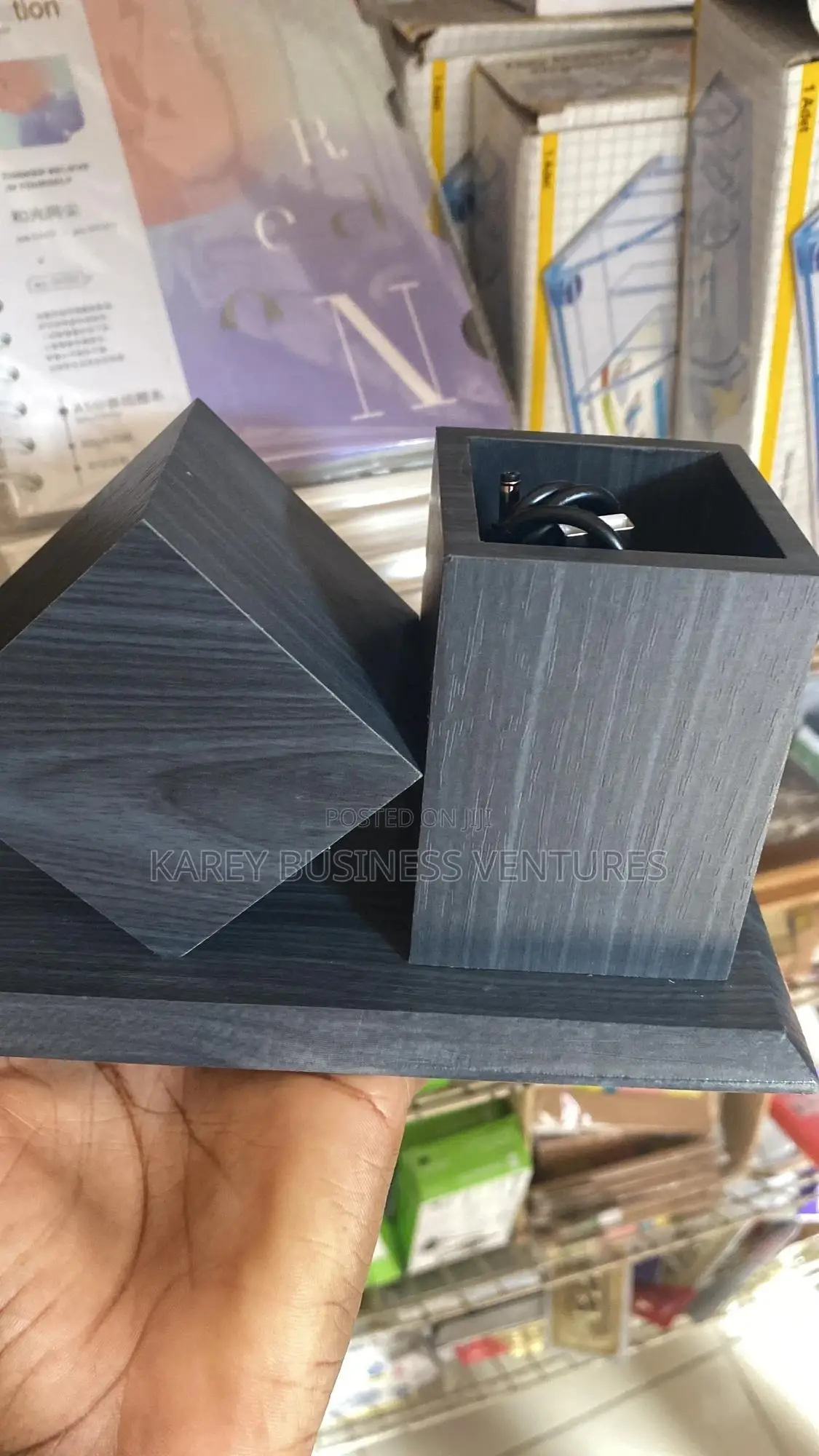 Pen Holders-Iron,plastic With Dissections ,Clock,Wooden and Plastic