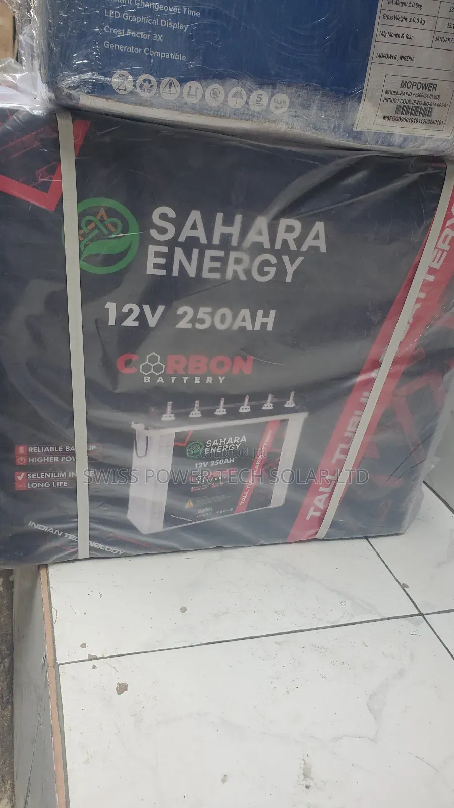 250ah Sahara Energy Tubular Battery